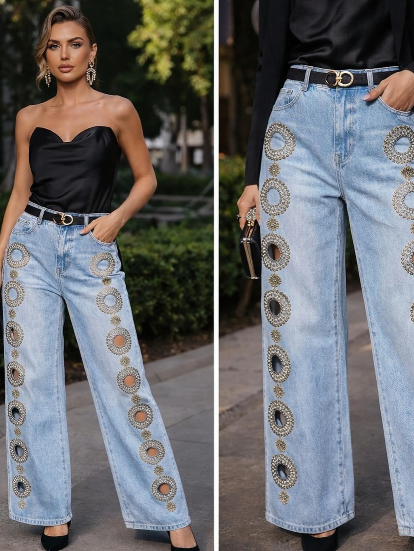 Jean calados circulares